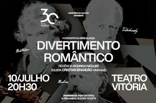 Teatro Vitória recebe o 5º concerto da série Aliança nesta quinta (10)