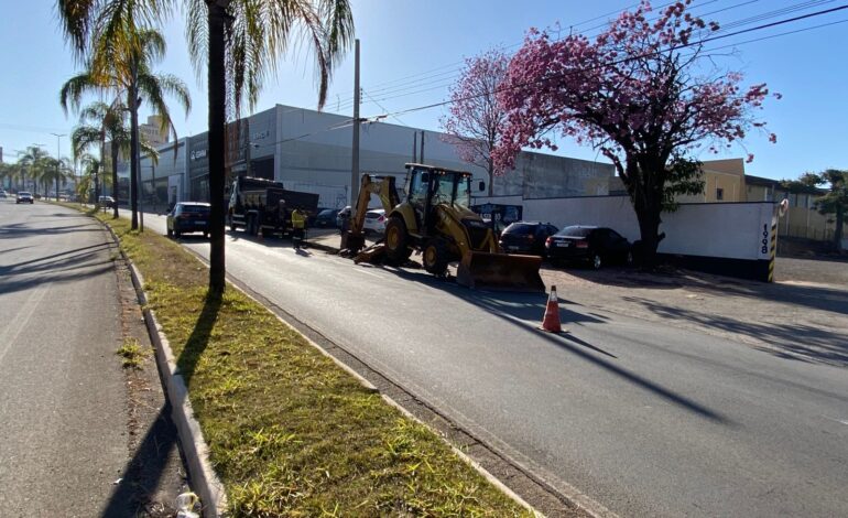 Manutenção no asfalto interdita uma faixa da Av. Major Levy Sobrinho nesta sexta-feira (1º)